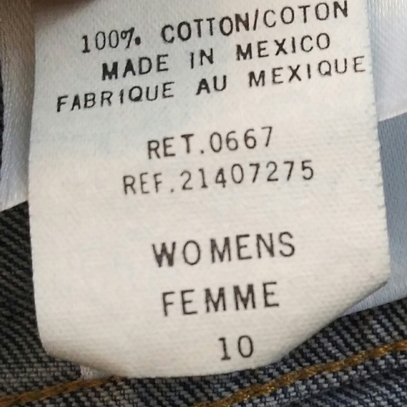 Eddie Bauer Vintage Blue Dark Wash Five Pocket High Rise Button Zip Ankle Jean - Picture 12 of 13